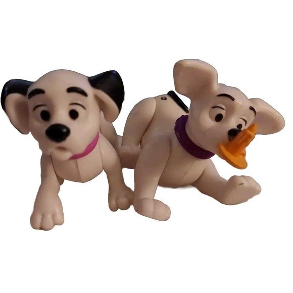Vintage McDonald's Toys Lot Of 2 - HAPPY MEAL TOY DALMATIANS 101 FIGURES Disney - Picture 1 of 6